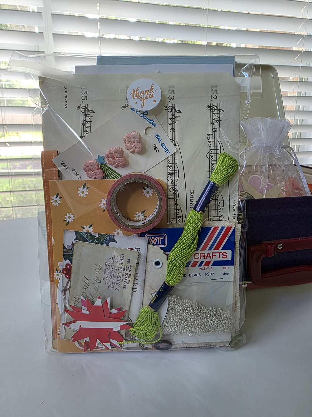 Crafting Box Filled with Mystery Scrap Paper And Ephemera - Picture 5 of 16